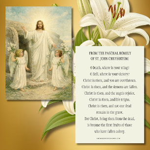 Carte Christ est ressuscité Prière pascal de Pâques cath