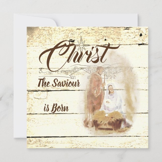 Carte Christ le Sauveur naît (Devant)