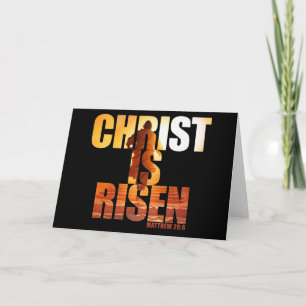 Carte Christ ressuscité - Résurrection de Jésus Pâques