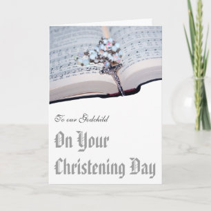 Carte Christening card from Godparents to Godchild