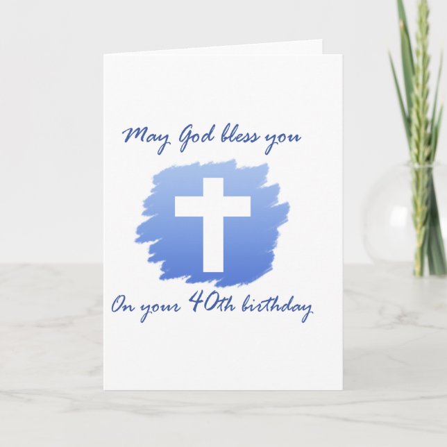 Carte Christian 40e anniversaire (Devant)