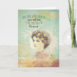 Carte Christian Encouragement, accrochez-vous