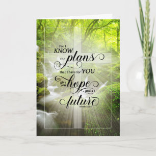 Carte Christian Encouragement Creek Écriture Jeremiah