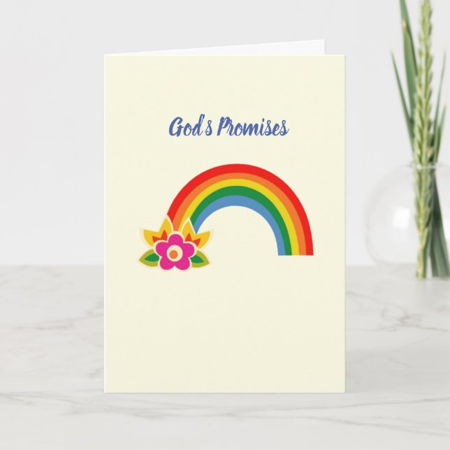 Carte Christian Encouragement Rainbow Card (Devant)