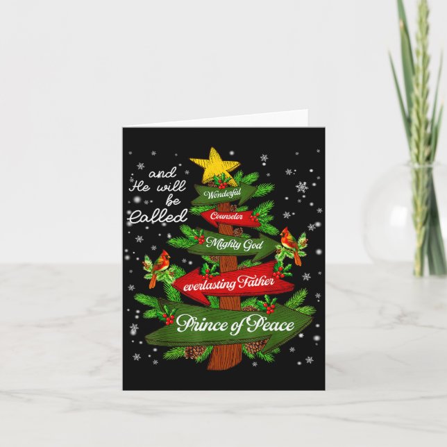 Carte Christian Jesus Christmas Tree Pajamas Xmas Men Wo (Devant)