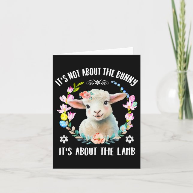 Carte Christian Jésus Pâques Pas À Propos Du Lapin Flora (Devant)