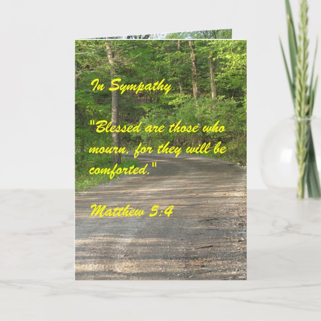 Carte Christian Sympathy (Devant)