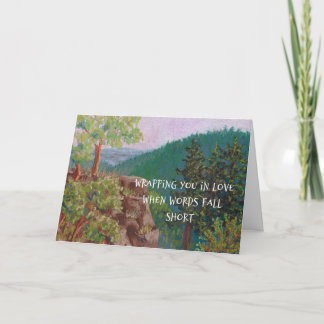 Carte Christian Sympathy Mountain Cliff