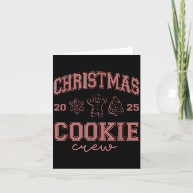 Carte Christmas 2025 Cookie Crew Gingerbread Funny Chris (Devant)