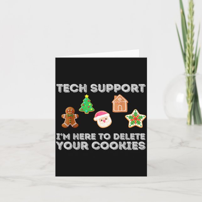 Carte Christmas 2025 Tech Suprt Here To Delete Cookies X (Devant)