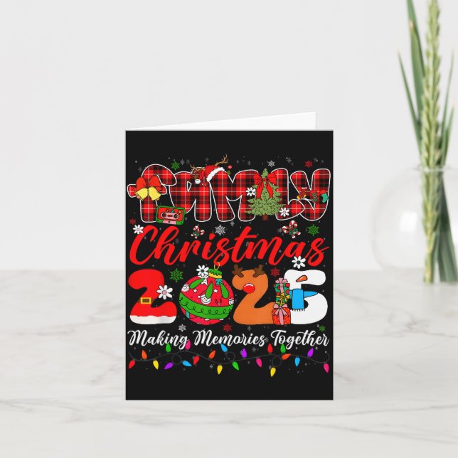 Carte Christmas 2025 Xmas Lights Making Memories Togethe (Devant)