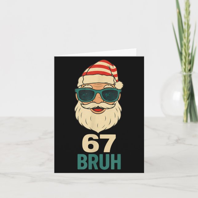 Carte Christmas 67 Meme Design Funny Six Seven Hands 6 7 (Devant)