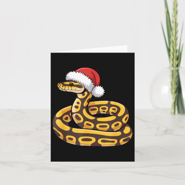 Carte Christmas Ball Python Ugly Xmas Sweater Snake Love (Devant)