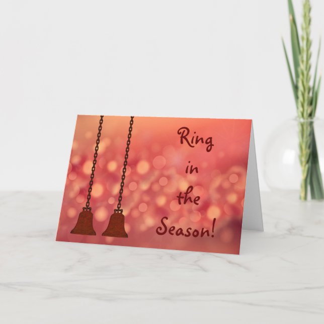 Carte Christmas Bells Lights Christmas Holiday Card (Devant)