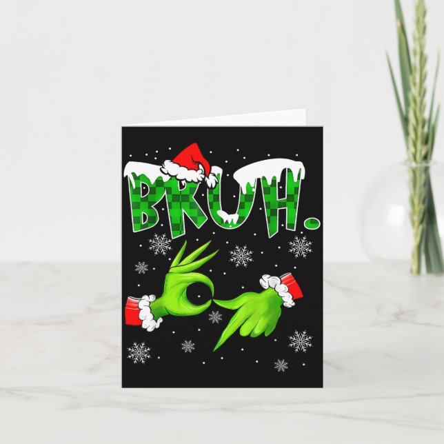 Carte Christmas Bruh 67 Six Seven 6 7 Meme  (Devant)