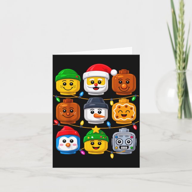 Carte Christmas Building Crew Costume Master Builder Blo (Devant)