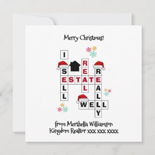 Carte ChRISTMAS - Cadeau immobilier