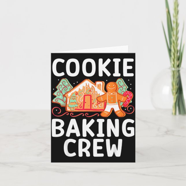 Carte Christmas Cookie Taster Cookie Baking Crew Gingerb (Devant)