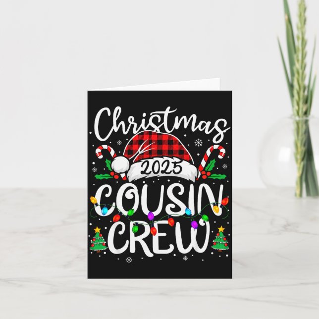 Carte Christmas Cousin Crew 2025 Family Matching Xmas Pa (Devant)
