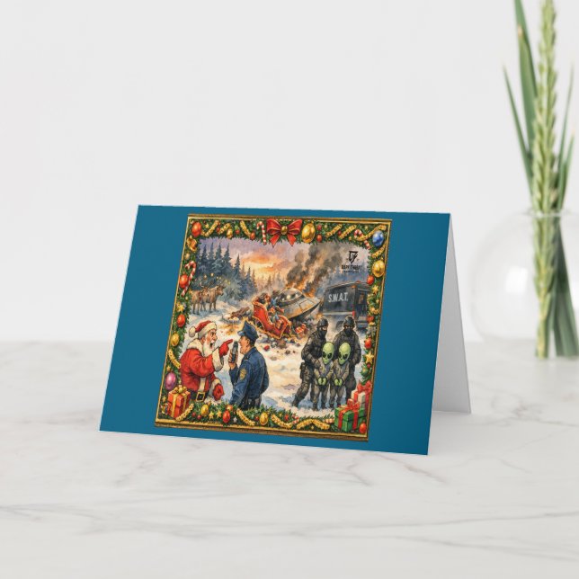 Carte Christmas Crash Greeting Card (Devant)