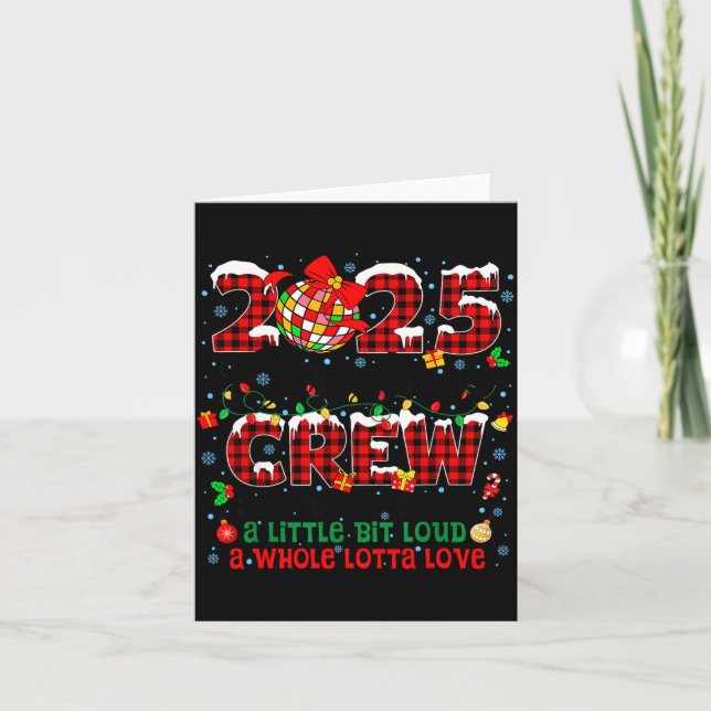 Carte Christmas Crew 2025 Family Christmas Matching Xmas (Devant)