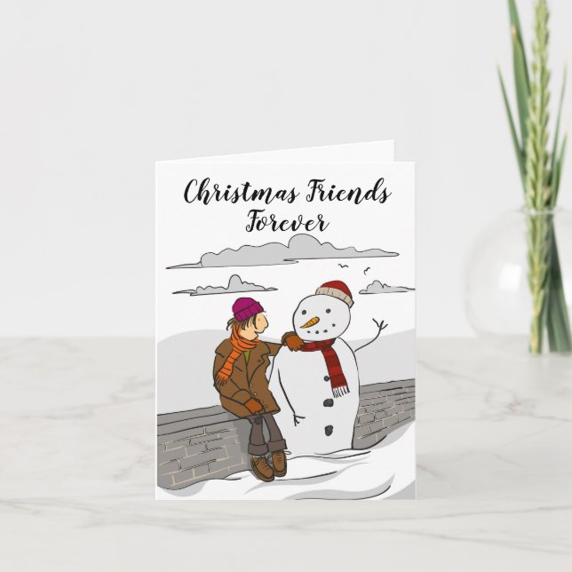 Carte Christmas Friends Forever (Devant)