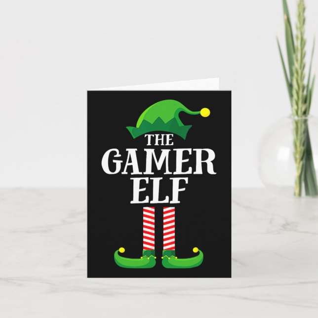 Carte Christmas Gamer Elf Matching Family Group Christma (Devant)