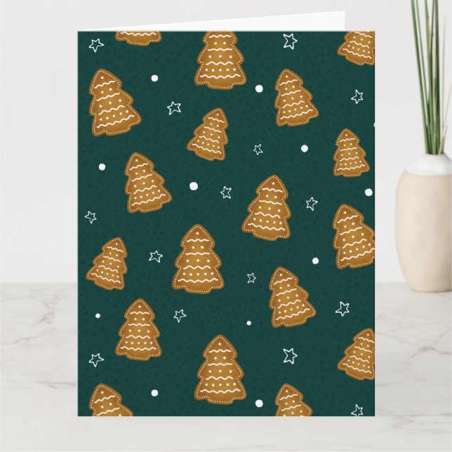 Carte Christmas Gingerbread Trees  (Devant)