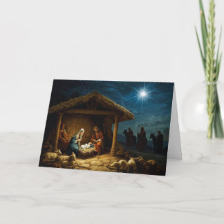 Carte Christmas Holiday Card Baby Jesus Series #1