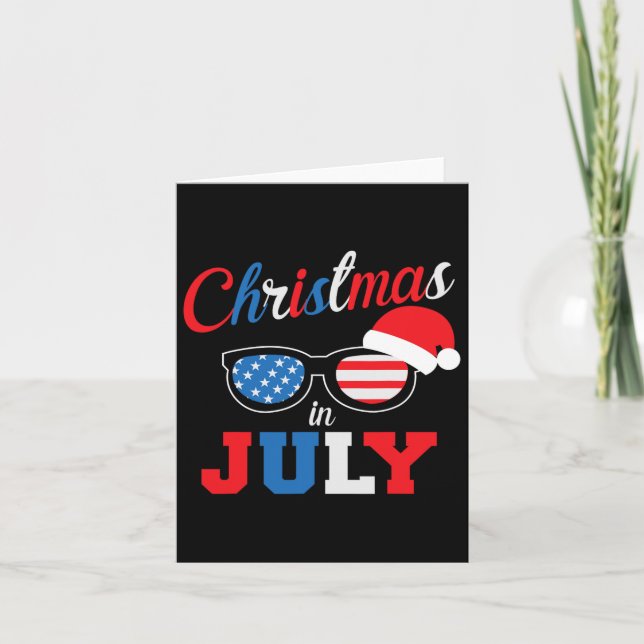 Carte Christmas In July Summer Xmas Decoration Men Women (Devant)