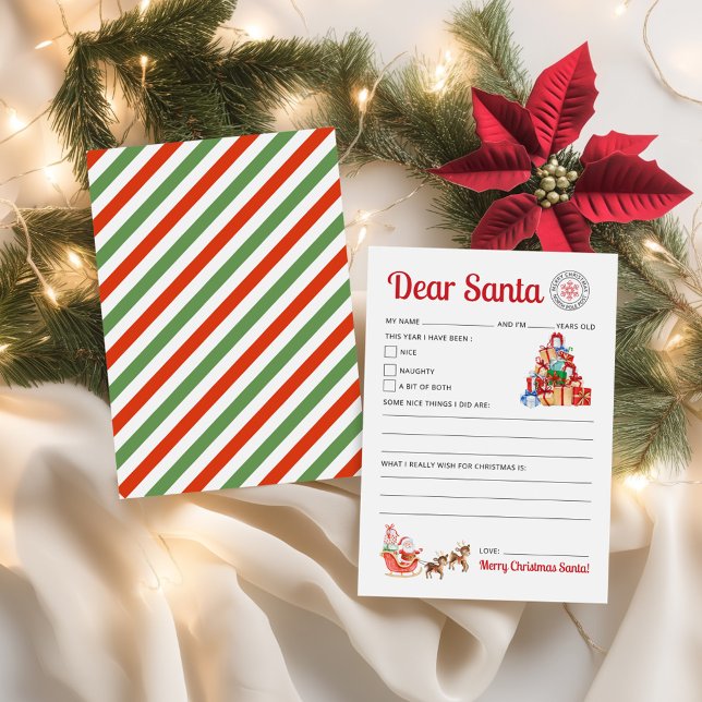 Carte Christmas Letter From Santa Kids Santa Printable (Christmas Letter From Santa Kids Santa Printable)