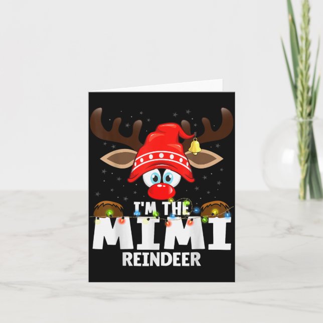 Carte Christmas Matching I'm The Mimi Reindeer  (Devant)