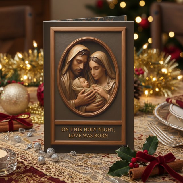 Carte Christmas Nativity Folded Greeting Card (Créateur téléchargé)