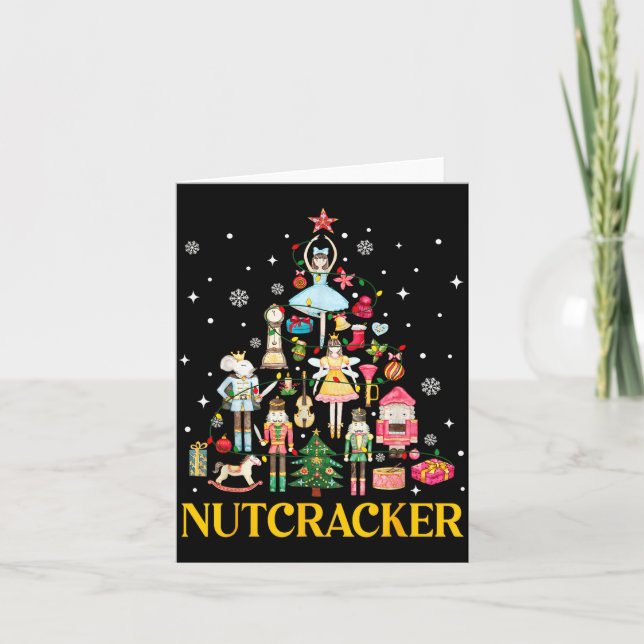 Carte Christmas Nutcracker Squad Ballet Dance Women Kid  (Devant)