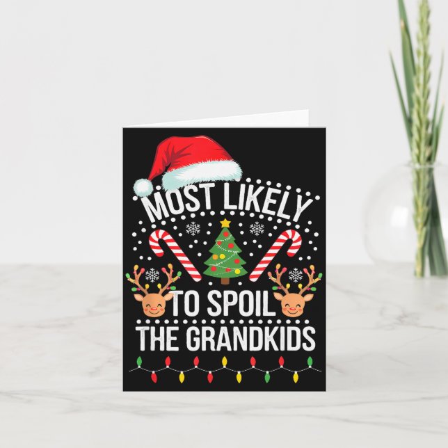 Carte Christmas Party Most Likely To Sil The Grandkids  (Devant)