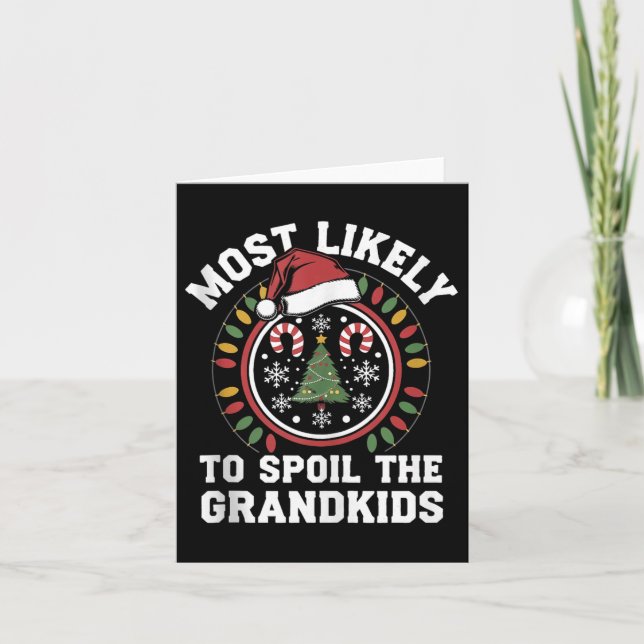 Carte Christmas Party Most Likely To Sil The Grandkids F (Devant)