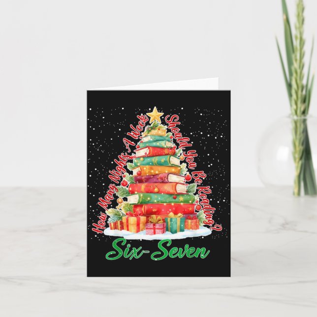Carte Christmas Reading 67 Six Seven Meme Teacher Book L (Devant)