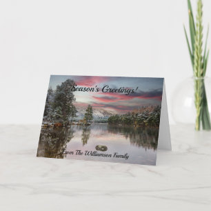 Carte Christmas Snowy Landscape Scottish Loch