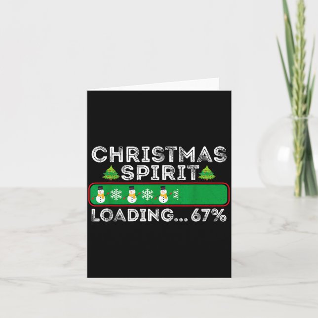 Carte Christmas Srit Loading 67 Six Seven Meme Funny Sno (Devant)