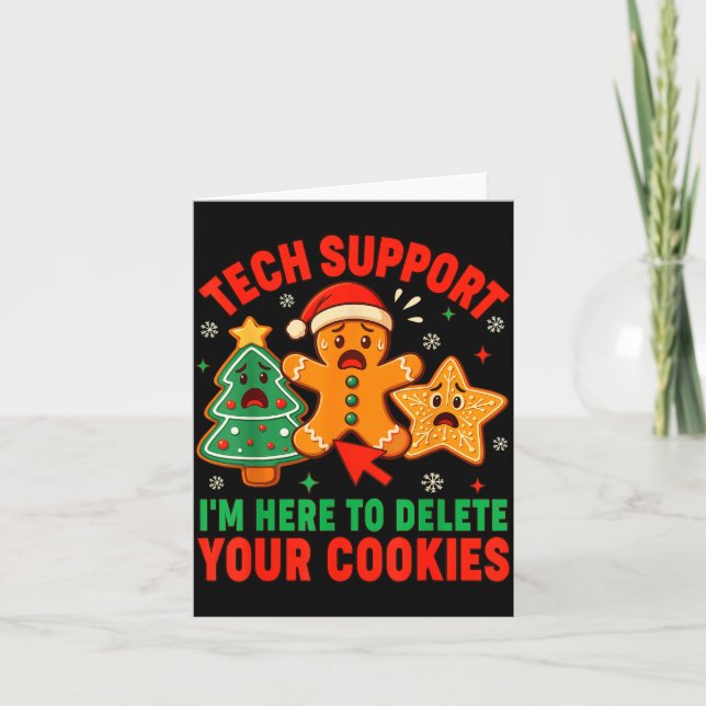 Carte Christmas Tech Suprt Here To Delete Cookies Xmas M (Devant)