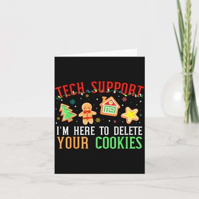 Carte Christmas Tech Suprt Here To Delete Cookies Xmas M (Devant)