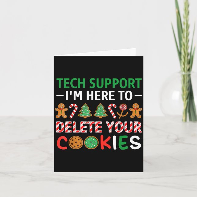 Carte Christmas Tech Suprt Here To Delete Cookies Xmas M (Devant)
