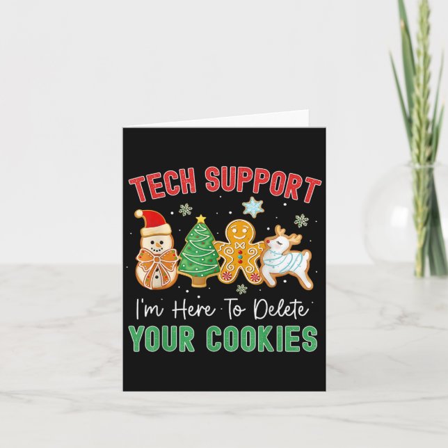 Carte Christmas Tech Suprt Here To Delete Cookies Xmas M (Devant)