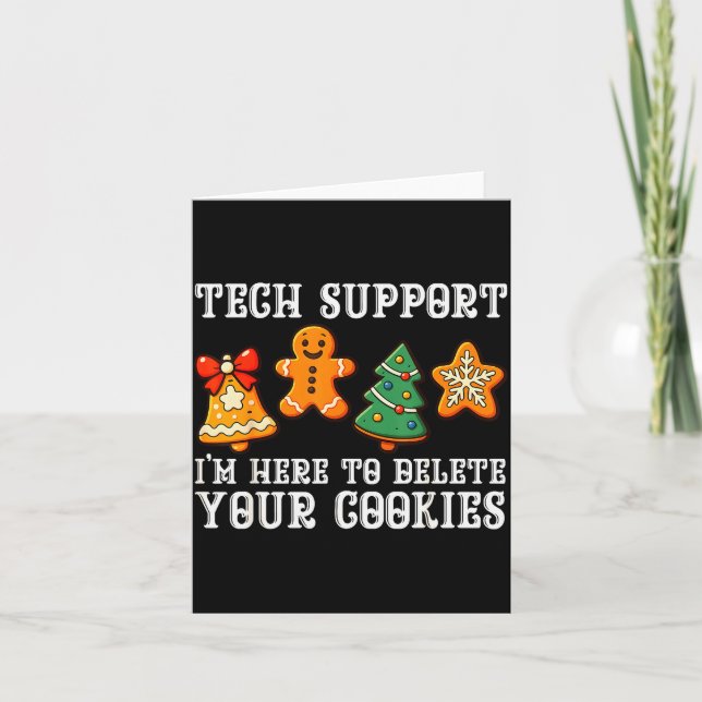 Carte Christmas Tech Suprt Here To Delete Cookies Xmas M (Devant)