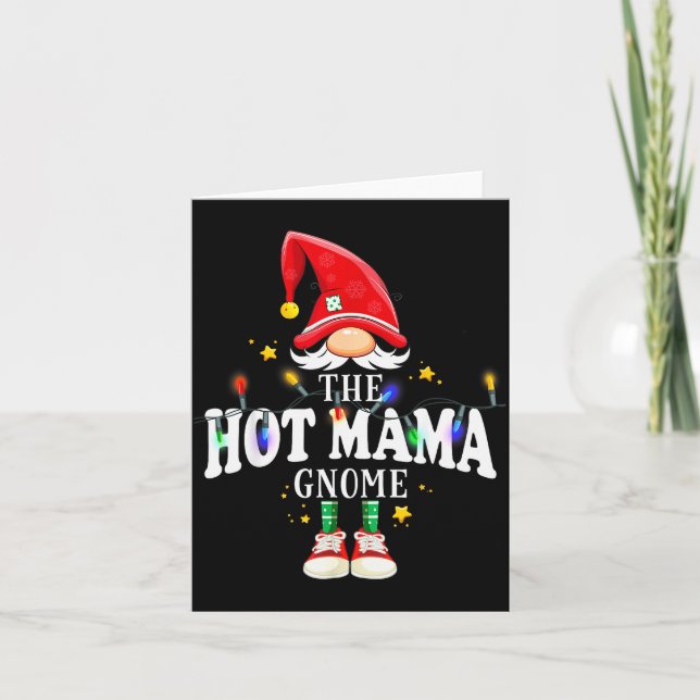 Carte Christmas The Hot Mama Gnome X-mas Matching Pjs  (Devant)