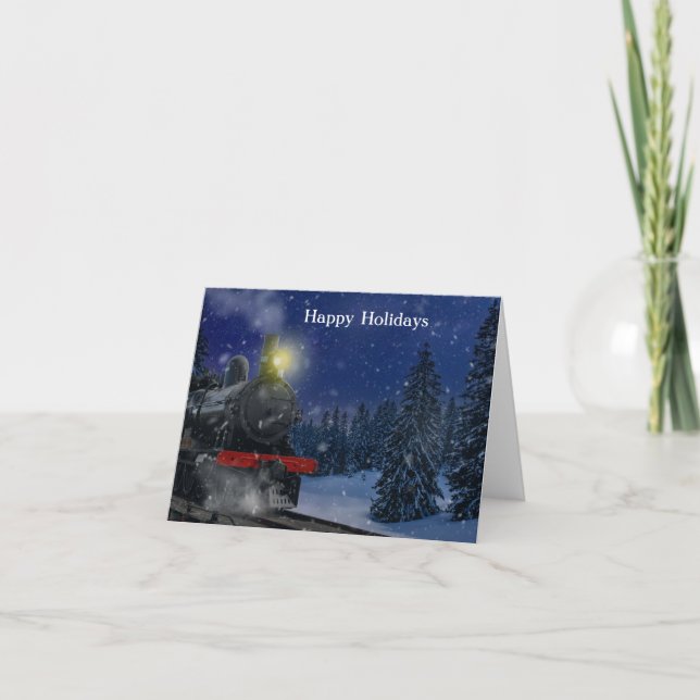 Carte Christmas Train in the snow        (Devant)
