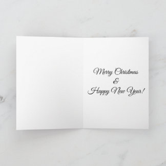 Carte Christmas tree holiday greeting card