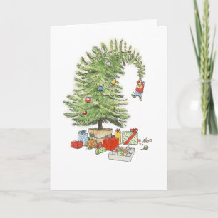 Carte Christmas Tree Mouse Card