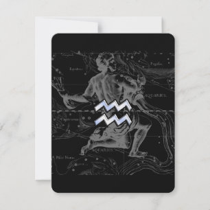 Carte Chrome comme Aquarius Zodiac Connexion Hevelius