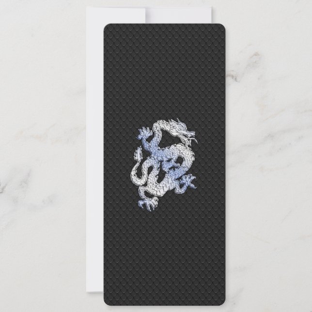 Carte Chrome comme argent Dragon Black Snake style de pe (Devant)